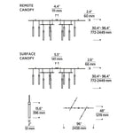 Mini Linger Chandelier, 9-Light, LED, Natural Brass, 96"L (700LNG9NB-LED930R 70PGJEM)