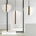 Nyra Chandelier, 1-Light, LED, Nightshade Black, 27.4"W (700NYR28B-LED935 70PKF68)