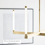 Collier Chandelier, 1-Light, LED, Natural Brass, 140.5"H (700CLR132NB-LED927R-277 70PGCM4)