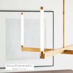 Phobos Medium Chandelier, 4-Light, LED, Natural Brass, 24"W (700PHB24NB-LED927 70PGAN3)