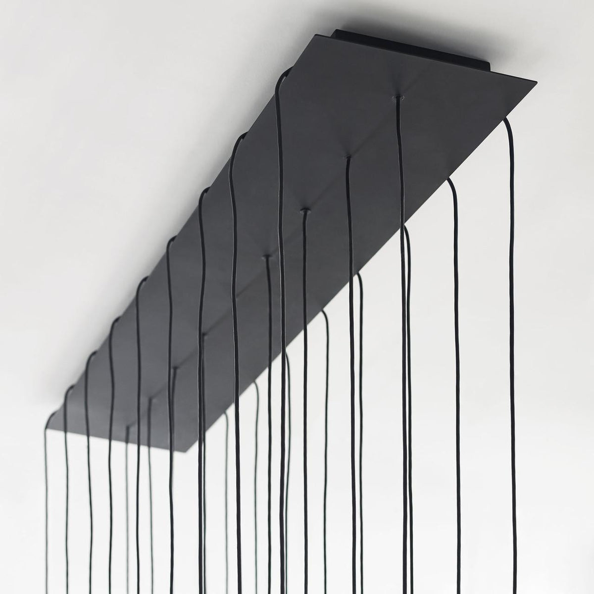 Pylon Ceiling Chandelier, 27-Light, LED, Nightshade Black, 43.2"L (700TRSPPYL27TB-LED930120 70PGDL5)