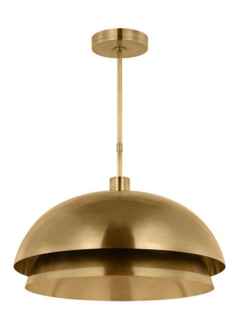 The Shanti Ceiling Pendant, LED, Polished Nickel, 26"W (SLPD13327N 70PKJ53)