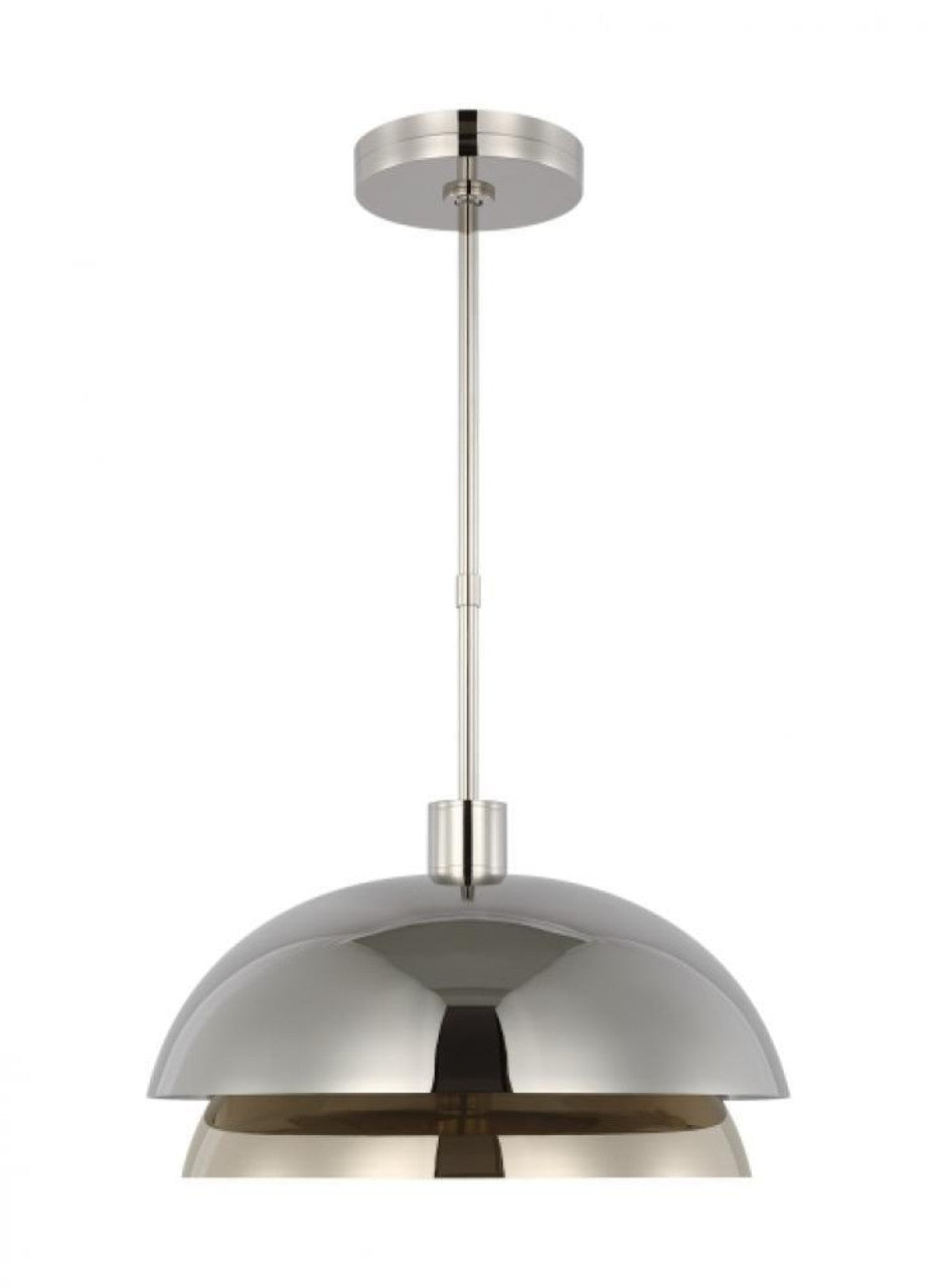 The Shanti Ceiling Pendant, 1-Light, LED, Natural Brass, 20.5"W (SLPD13427NB 70PKJ51)