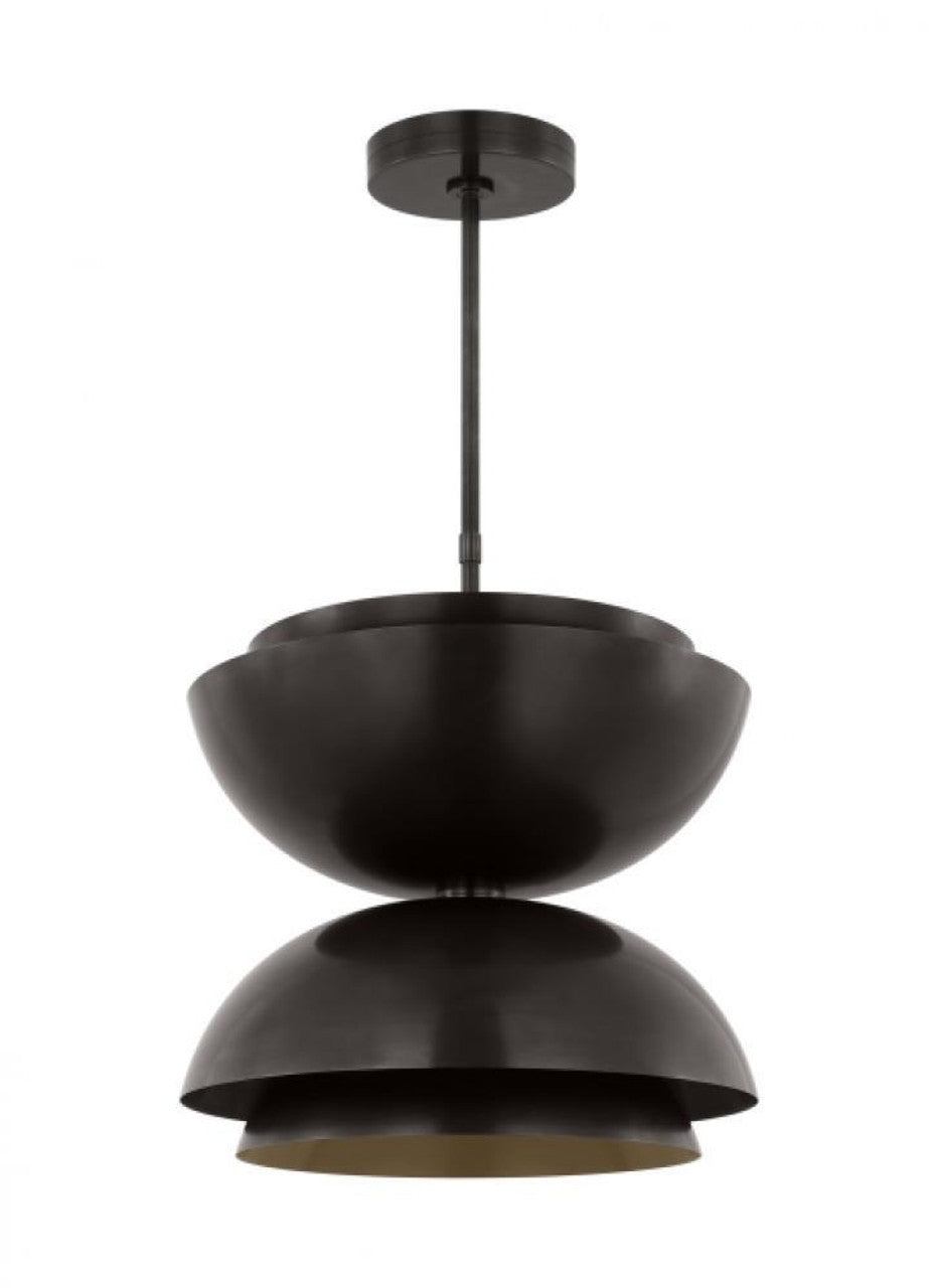 The Perle Ceiling Pendant, 1-Light, LED, Natural Brass, 51.6"H (SLPD23130NBR-277 70PKJ3M)