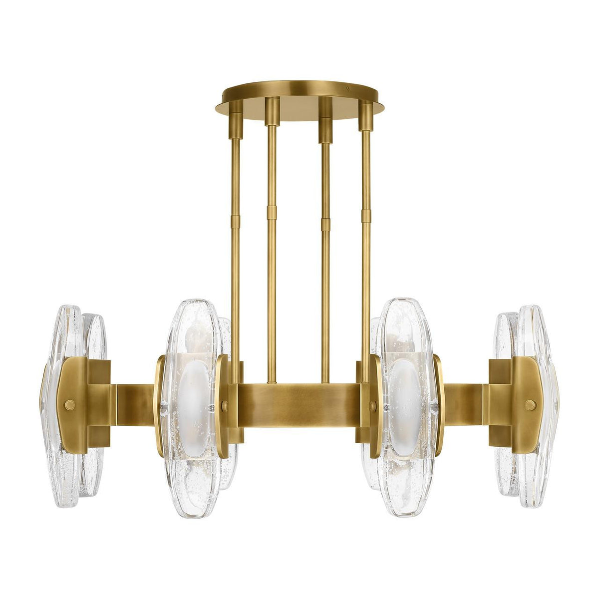 Wythe Large Chandelier, 8-Light, LED, Plated Brass, 39.3"W (700WYT8BR-LED927 70PGEH1)