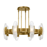Wythe Large Chandelier, 8-Light, LED, Plated Brass, 39.3"W (700WYT8BR-LED927 70PGEH1)
