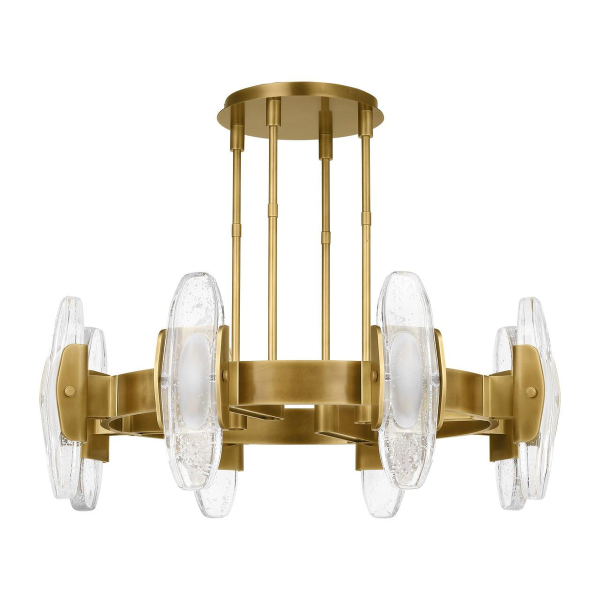 Wythe Large Chandelier, 8-Light, LED, Plated Brass, 39.3"W (700WYT8BR-LED927 70PGEH1)