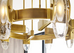 Wythe Medium Chandelier, 6-Light, LED, Plated Brass, 30"W (700WYT6MBR-LED927 70PGEH3)