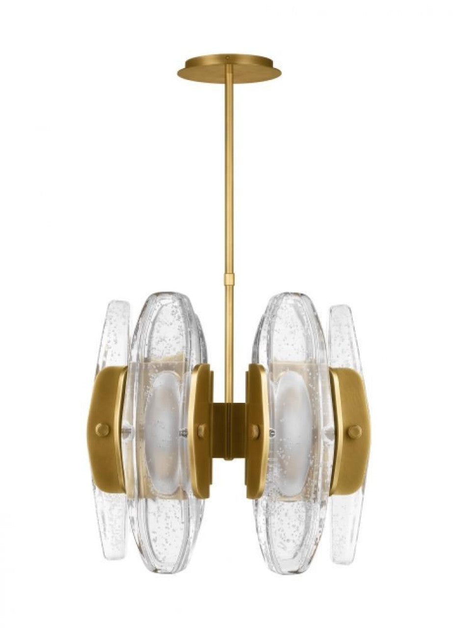 Wythe Small Chandelier, 6-Light, LED, Plated Brass, 15.7"W (700WYT6BR-LED927 70PGEH5)