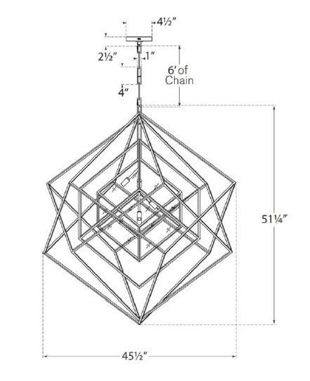 Walker Grande Offset Chandelier