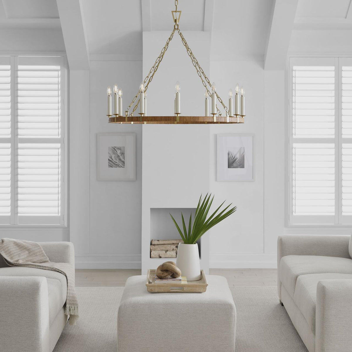 Darlana Large Wrapped Ring Chandelier