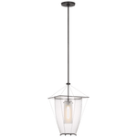 Cara Medium Sculpted Pendant - Polished Nickel