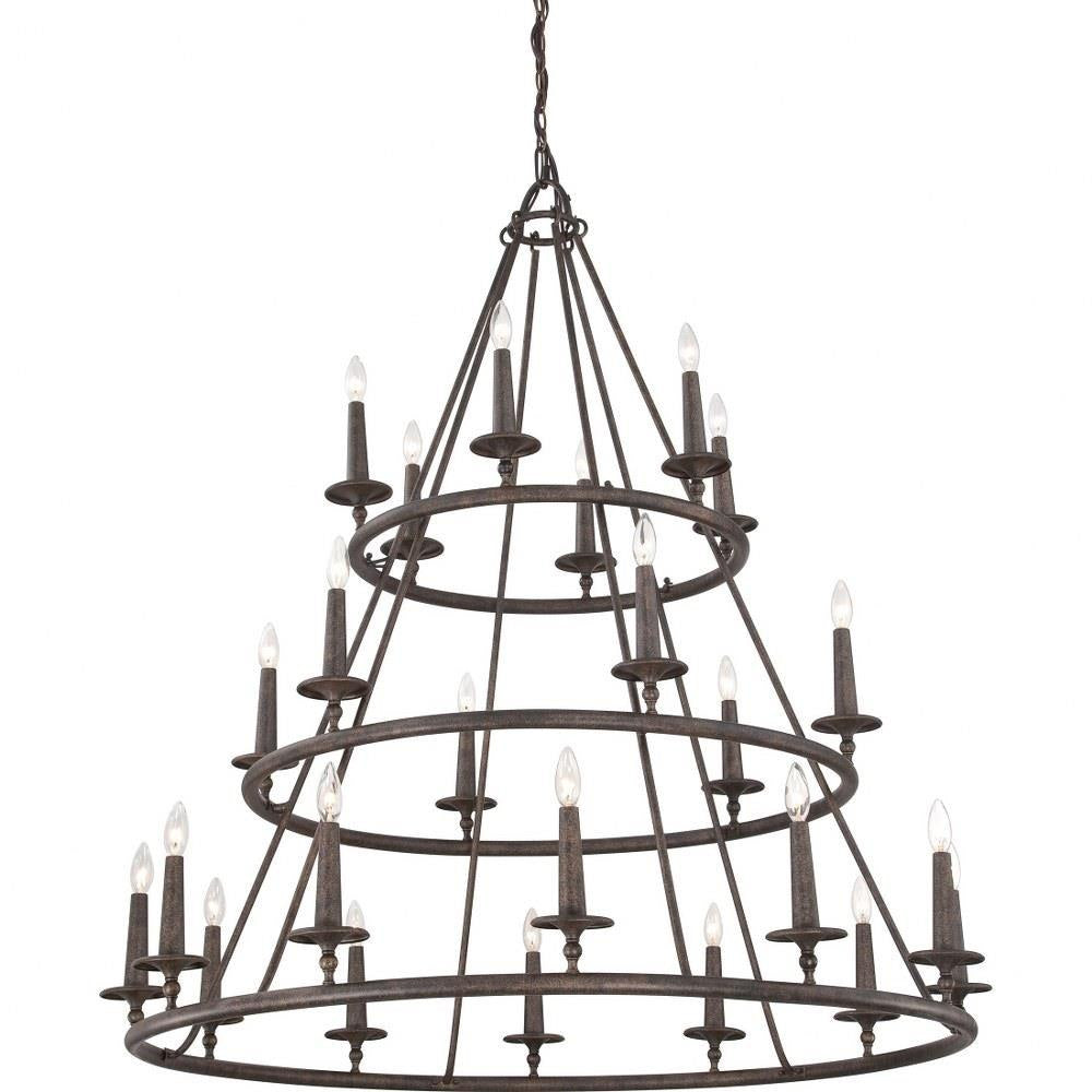 Quoizel Lighting - VYR5024ML - Voyager Chandelier 4 Light Steel - 52 Inches high