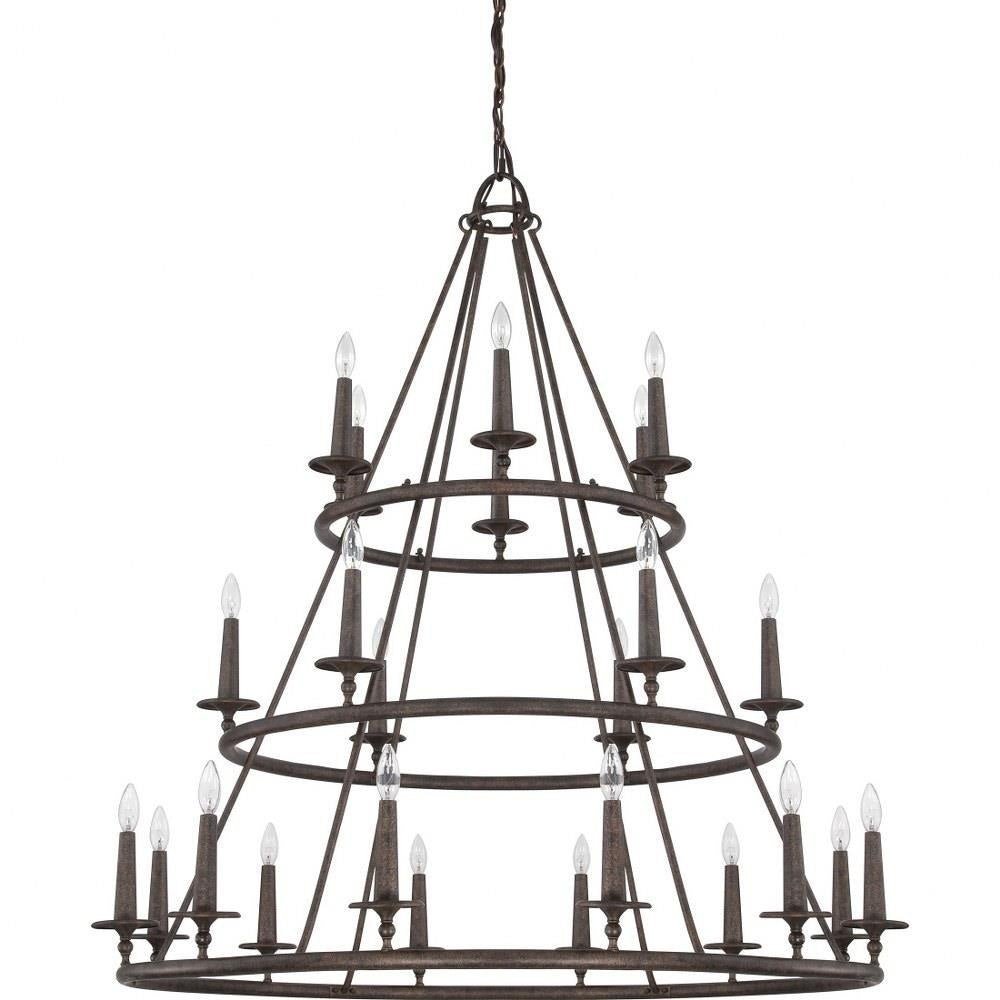 Quoizel Lighting - VYR5024ML - Voyager Chandelier 4 Light Steel - 52 Inches high