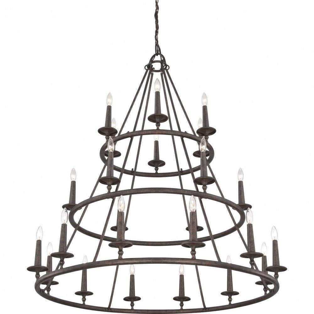 Quoizel Lighting - VYR5024ML - Voyager Chandelier 4 Light Steel - 52 Inches high