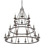 Quoizel Lighting - VYR5024ML - Voyager Chandelier 4 Light Steel - 52 Inches high