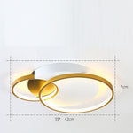 Multiple Square Circular LED Nordic Flush Mount Lighting Ceiling Lights