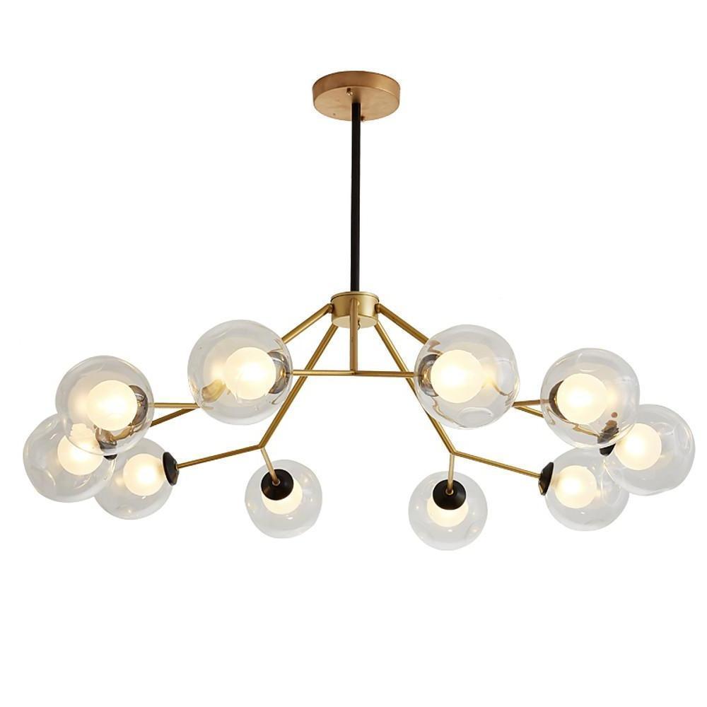 Geometric LED Nordic Glass Sputnik Chandeliers Pendant Light Hanging Lamp