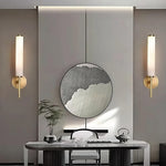 Natural Marble & Copper Wall Sconce
