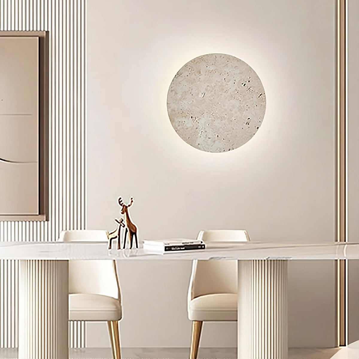 Natural Travertine Wall Sconce