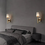 Palermo Copper & Glass Contemporary Wall Sconce