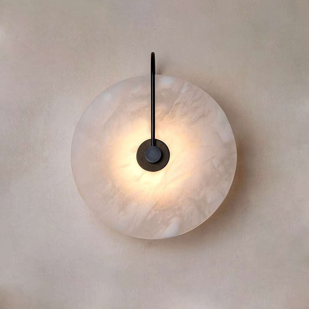 Moonshade Natural Marble Sconce Light