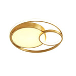 Tiered & Minimalist LED Overlapping Geometric Flush Mount Ceiling Lights