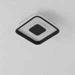 Dual Square LED Black Modern Ceiling Lights Flush Mount Lighting