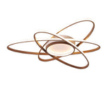 Overlapping Oval Dimmable LED Modern Ceiling Lights Flush Mount Lighting