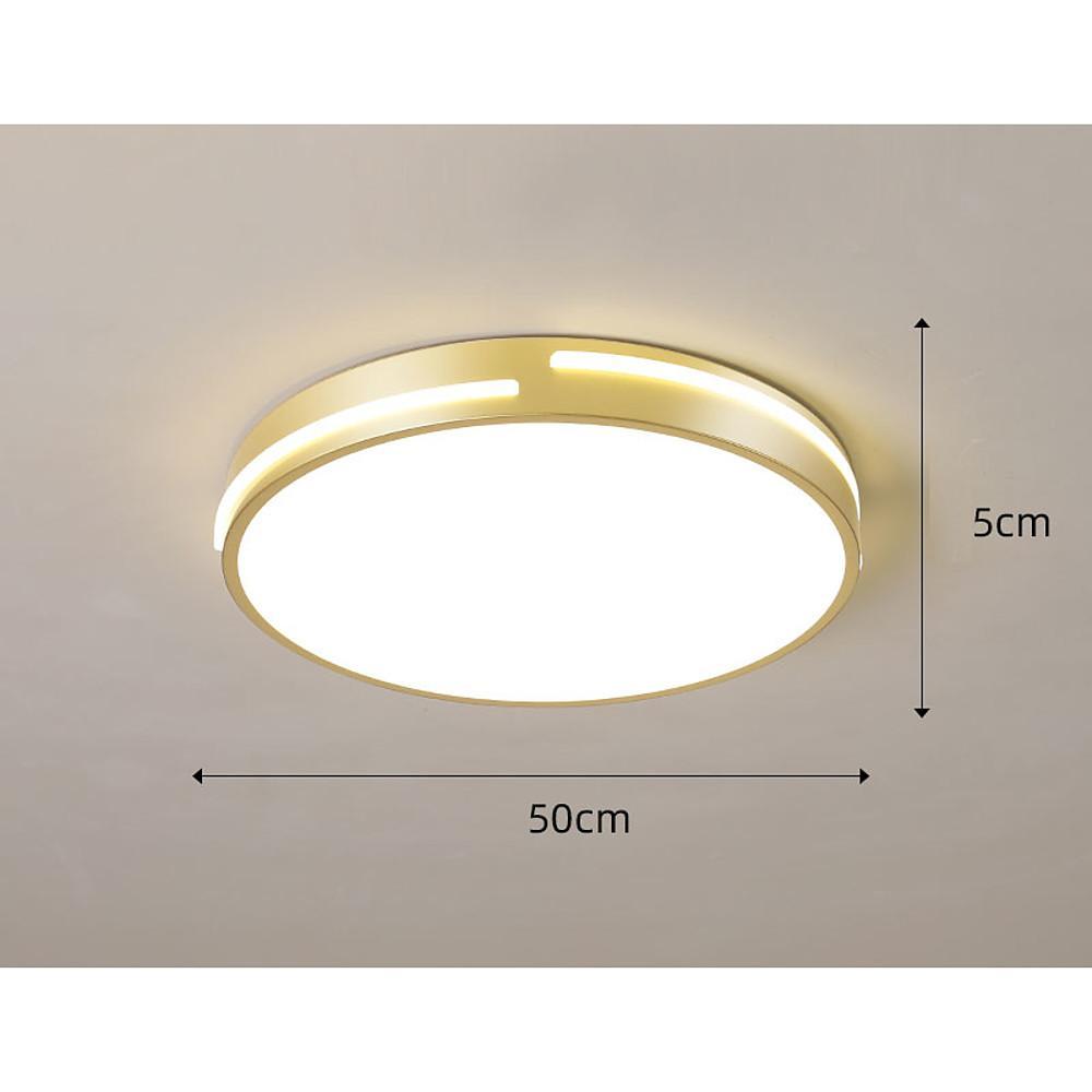 Minimalist Round Dimmable LED Gold Modern Flush Mount Ceiling Light