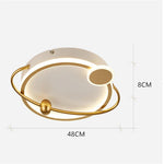 Oval Shaped Bedroom Flush Mount Lighting Unique LED Ceiling Lights