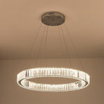 Luxury 1-Light Ring Shaped Wagon Wheel Chandelier in Gold Finish