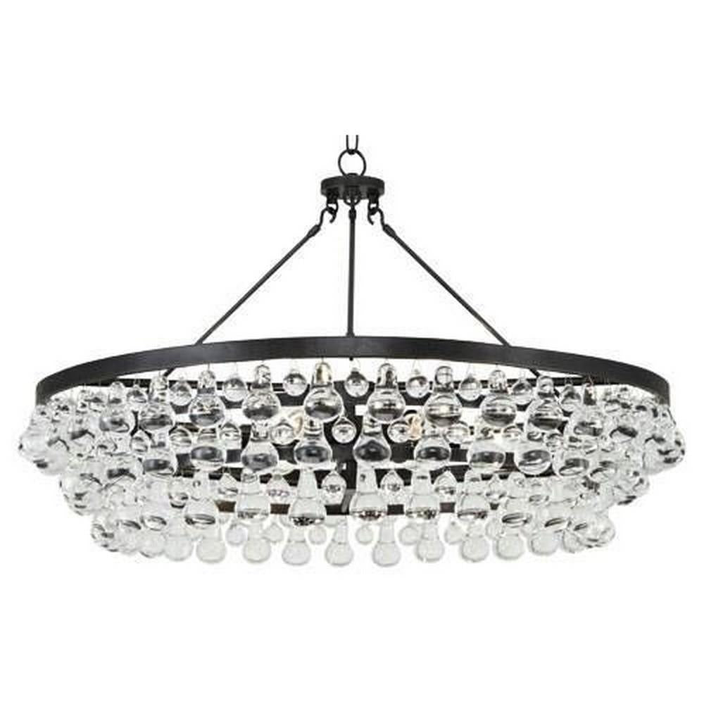 Robert Abbey Lighting - Z1004 - Bling 6-Light Chandelier 33.625 Inches Wide and 23.75 Inches Tall
