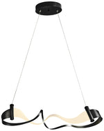 Zephyr LED Pendant - Black Finish - Standard Height
