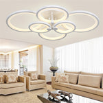 Multi Circles Dimmable LED Modern Ceiling Lights Flush Mount Lighting