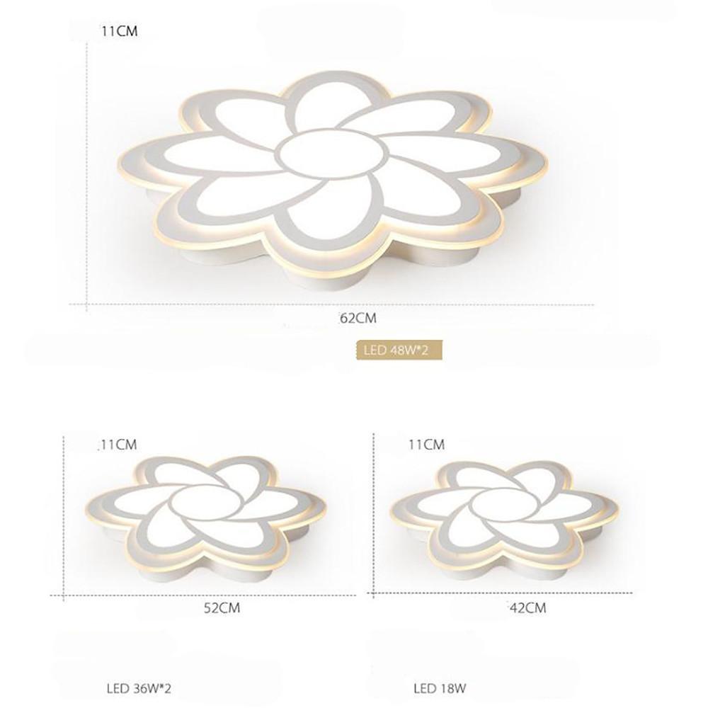 Flower Shaped LED Modern Ceiling Lights Flush Mount Ceiling Lamp Chandelier