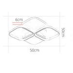 Overlapping Squares Flush Mount Ceiling Light Geometric LED Light