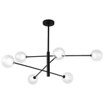 Linear Sputnik Chandelier Black Living Room Chandelier Ceiling Lights