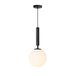 Globe Shaped Electroplated Glass Metal LED Artistic Pendant Lights